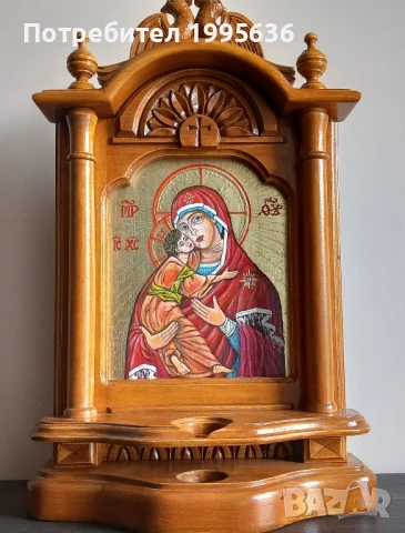 Дърворезба- домашен иконостас , снимка 3 - Икони - 50676406