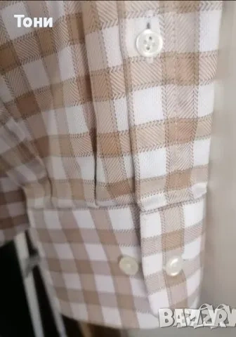 Нова Мъжка Карирана Риза с Яка L , снимка 7 - Ризи - 53728765