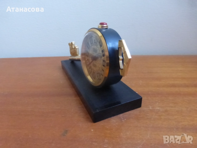 Рядък будилник часовник Слава "Ключът на Москва" 5, снимка 4 - Антикварни и старинни предмети - 52791198