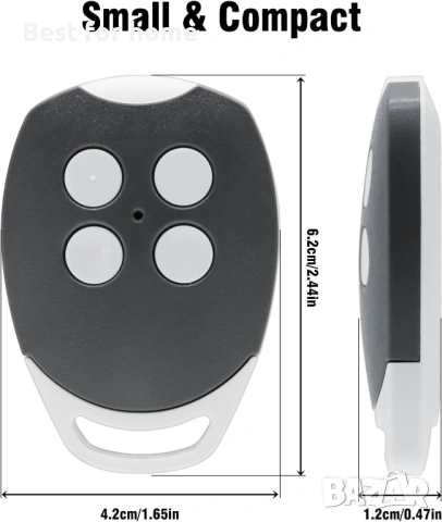 RUIZHI Дистанционно управление за гаражна врата, комплект от 3 броя, снимка 2 - Друга електроника - 53371006