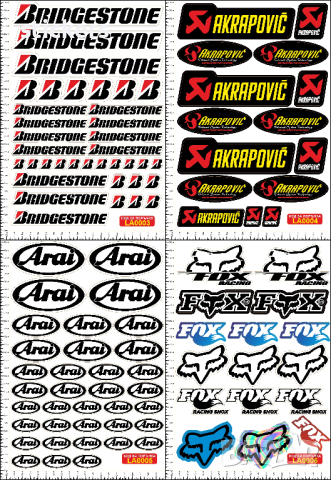 Bridgestone стикери - 1 лист А4, снимка 5 - Аксесоари и консумативи - 44987839