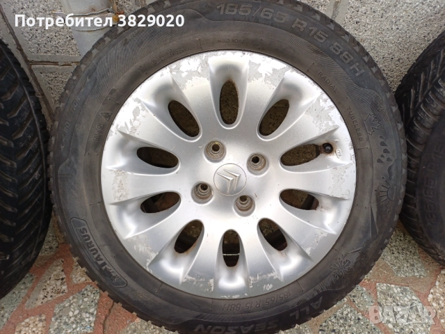  гуми с джанти за Ситроен (Пежо), снимка 3 - Гуми и джанти - 52390516