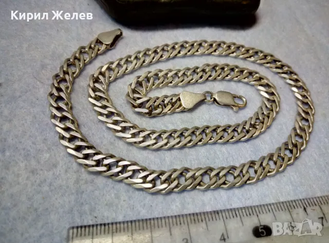 ODEMA 295 ВЕЛИКОЛЕПЕН СРЕБЪРЕН ЛАНЕЦ СРЕБРО 925 ЗДРАВА РЕТРО АРТ ПЛЕТКА РЪЧНА ИЗРАБОТКА 26765, снимка 11 - Колиета, медальони, синджири - 49959863