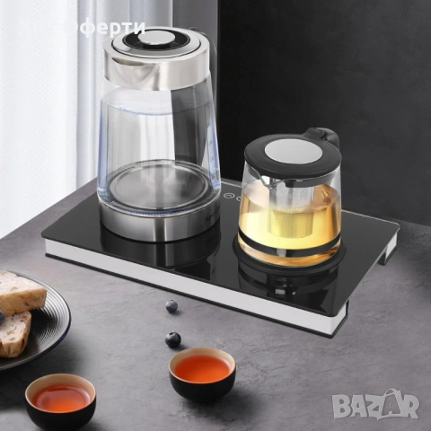 Цифров чайник 2 в 1 Lexical – 2200W, 2.5L, безжичен и с прозрачен индикатор, снимка 2 - Кани - 53220997