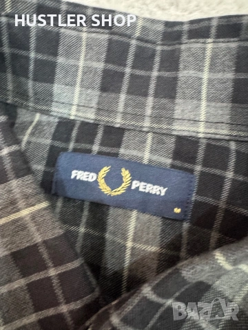 Мъжка риза FRED PERRY. Размер М, снимка 8 - Ризи - 54082646
