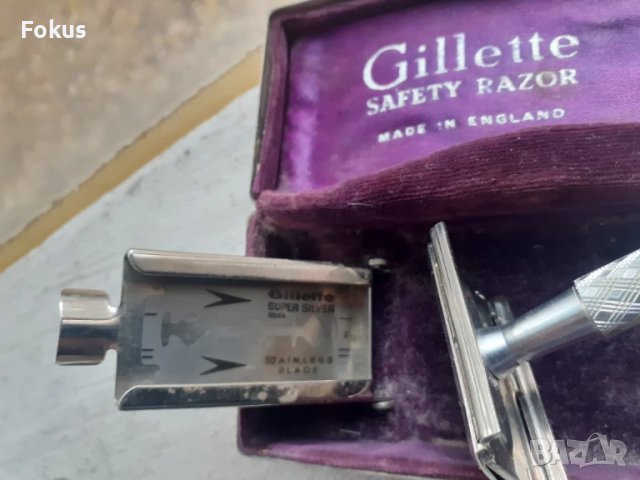 Стара колекционерска самобръсначка Gillette оригинална кутия, снимка 3 - Антикварни и старинни предмети - 51043251