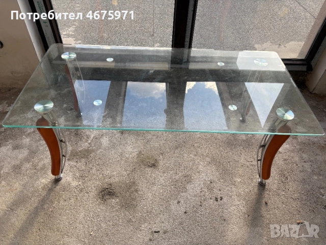 Стъклена холна маса, снимка 2 - Маси - 52764389
