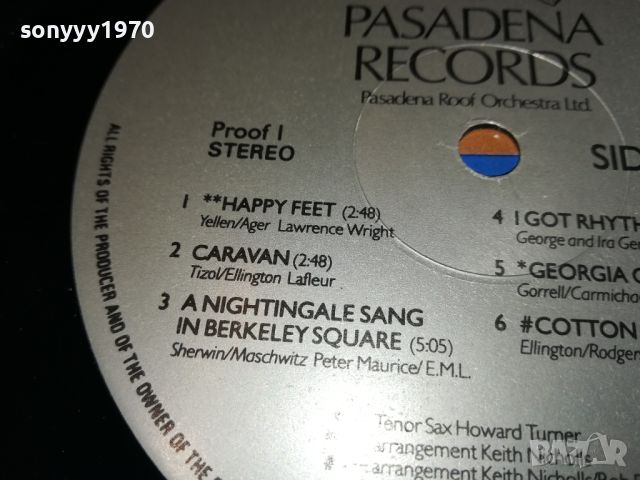 SOLD-THE PASADENA ROOF ORCHESTRA-ВНОС ENGLAND 1705240849, снимка 17 - Грамофонни плочи - 45775853