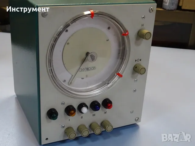 Уред за активен контрол VEB Massi AEROPAN CO-IV-59 dual air gauge, снимка 2 - Резервни части за машини - 47190602