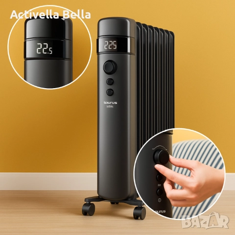 Маслен радиатор - Agadir, 1500 Smart WIFI, снимка 3 - Радиатори - 52590295