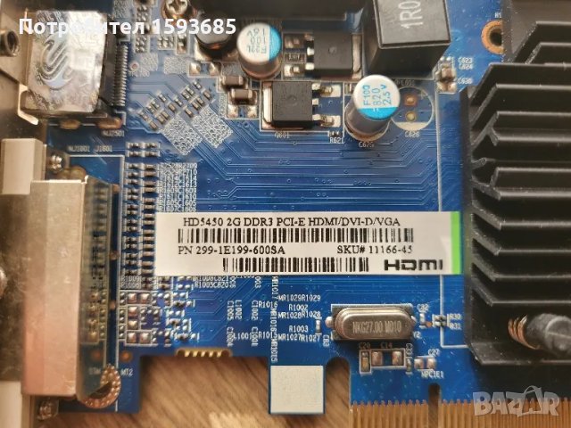 Видео карта AMD HD5450, 2GB HDMI, снимка 2 - Видеокарти - 48158650