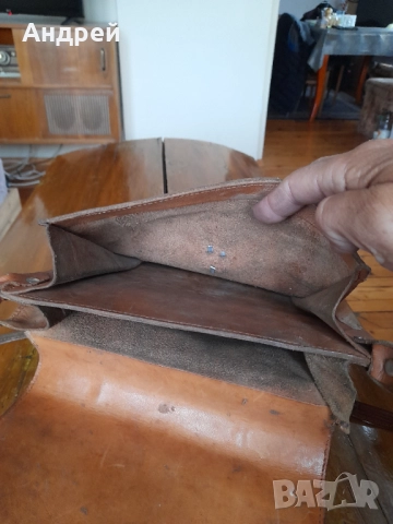 Стара кожена чанта #17, снимка 5 - Други ценни предмети - 52123349