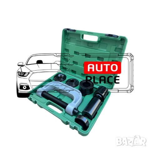 Скоба и втулки за монтаж и демонтаж на лагери и шарнири 10 части RockForce, снимка 2 - Други инструменти - 54074826