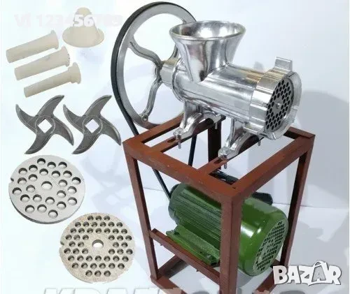 Ръчна Професионална Алуминиева месомелачка № 22 / 32, снимка 5 - Месомелачки - 50742973