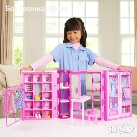 Нов Модерен Barbie гардероб със стилна кукла и над 25 аксесоара Барби, снимка 2 - Кукли - 48342855