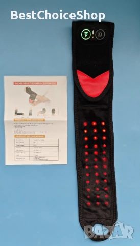 Лента за китка с червена светлина, 36 светодиода, 3 нива на регулиране, С функция за масаж, 3000mAh, снимка 3 - Друга електроника - 54169413