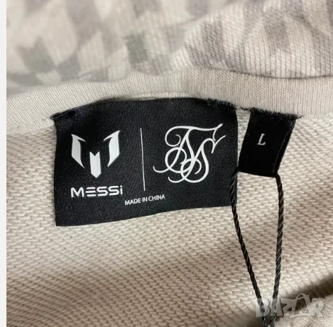 суичър с качулка Messi x Siksilk Monogram размер Л суитшърт, снимка 4 - Суичъри - 49048475