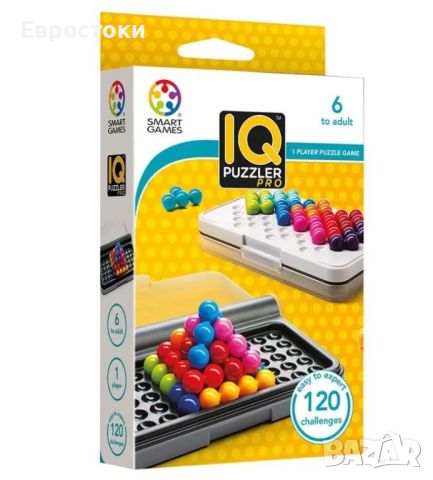Детска логическа игра Smart Games Pocket IQ - IQ Puzzler Pro, снимка 1 - Образователни игри - 45604896