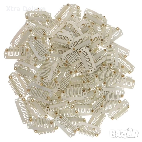 Клипси/щипки/фиби за екстеншъни/коси/перуки - 2.8см, снимка 2 - Аксесоари за коса - 40866197