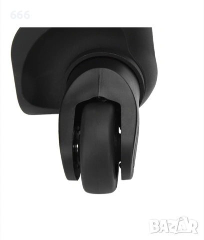 Комплект от 2 колела за количка, безшумни, черни, снимка 3 - Други стоки за дома - 53179635