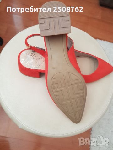 Нови обувки Marco Tozzi с ток , снимка 7 - Сандали - 45188269