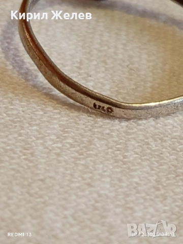 Артистичен арт нуво стил сребърен пръстен стилен 18171, снимка 6 - Пръстени - 52717655