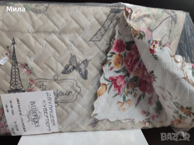 Двулицеви кувертюри/шалтета , снимка 6 - Покривки за легло - 51048816