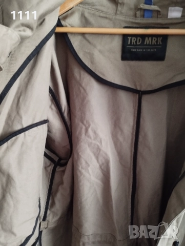 Милитари тренчкот голям размер., снимка 10 - Палта, манта - 51759987