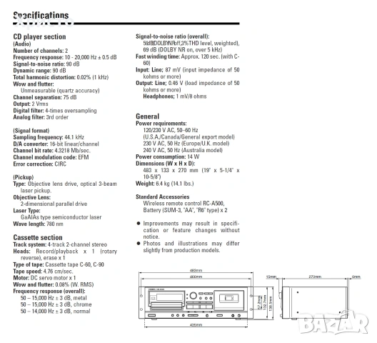 💿📼🎶 Tascam cd-500 🎶📼💿, снимка 9 - Декове - 54192482