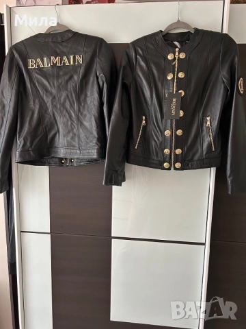 Balmain шикозно яке от естествена кожа, снимка 6 - Якета - 51764472