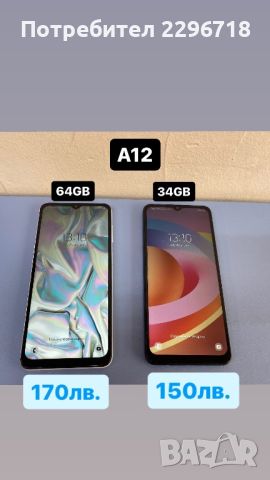 Продавам Samsung A12-два броя