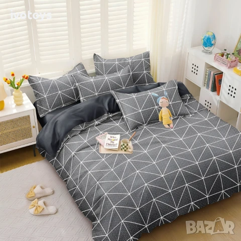 Двулицево спално бельо, 4 части - Модел WS17617, снимка 1