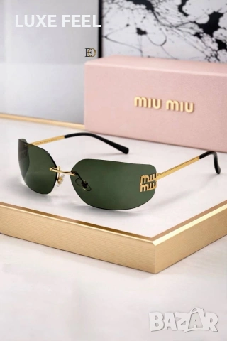 MIU MIU ⚜️Дамски Слънчеви Очила , снимка 3 - Слънчеви и диоптрични очила - 53623133