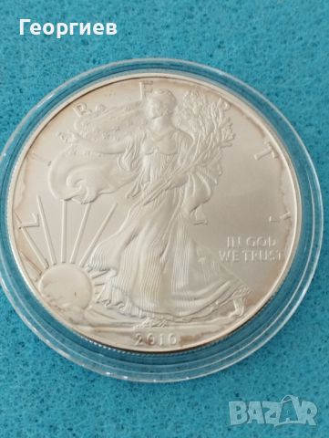 Американски орел сребърен $1-1oz-31.10 гр.От 2011 год. и 2010 год.., снимка 3 - Нумизматика и бонистика - 41625623