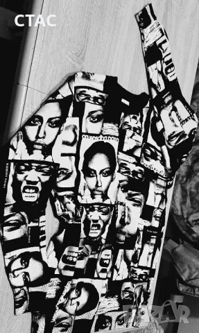 Нова оригинална и ефектна блузаZARA/хубави черно-бели нюанси/, снимка 5 - Блузи - 49469012