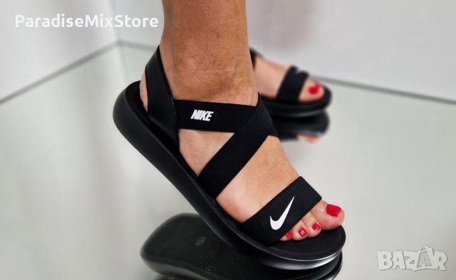 Дамски сандали Nike Реплика ААА+ черни, снимка 2 - Сандали - 46115636