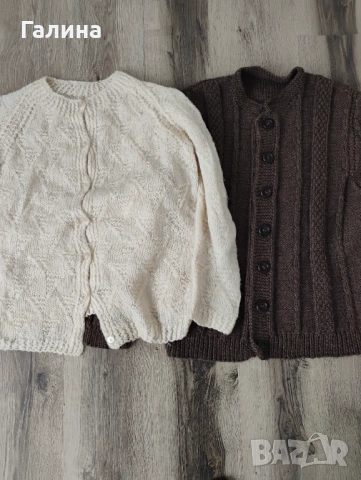 Две жилетки   ръчно плетиво