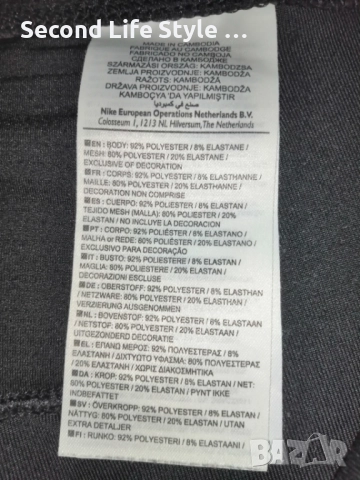 Nike Dri-FIT оригинален дамски къс клин / къси спортни панталонки р-р L , снимка 7 - Клинове - 52921382