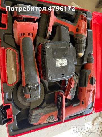 ПРОФЕСИОНАЛЕН КОМПЛЕКТ HILTI 22V , снимка 4 - Ъглошлайфи - 54186469