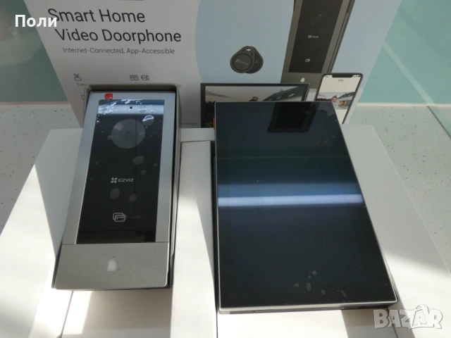 Ezviz CP5 Smart Умен звънец, шпионка, интерком, камера, отлючване врата, снимка 2 - Други - 53153146