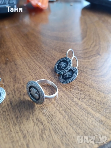 Старинен сребърен комплект , снимка 5 - Бижутерийни комплекти - 53592078