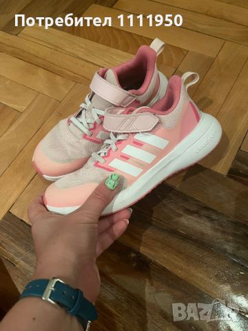 Розови маратонки Adidas 35н, снимка 1 - Детски обувки - 46147279