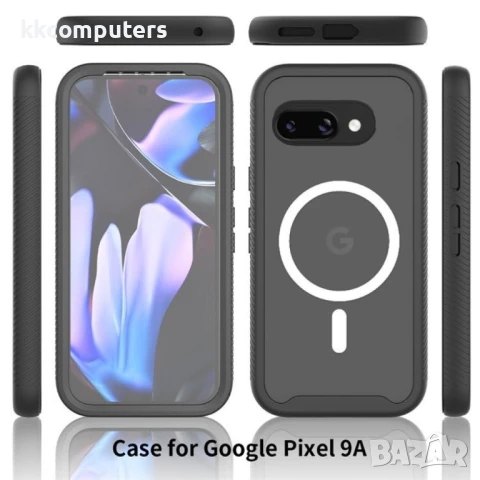 	Google Pixel 9a Magnetic /PC + TPU /PET Screen Удароустойчив Калъф и Протектор, снимка 6 - Калъфи, кейсове - 51122386