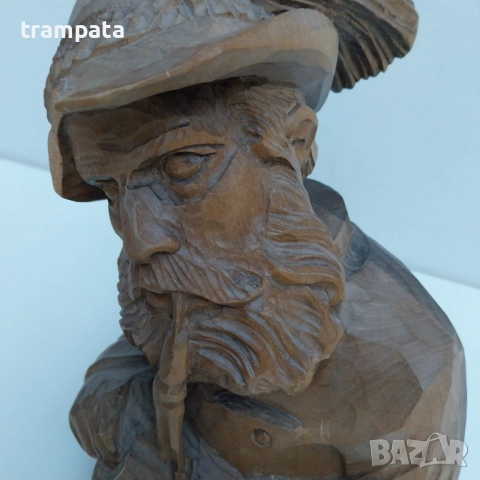 ТОП ОФЕРТА -50%   Стара немска дървена фигура дърворезба , снимка 2 - Антикварни и старинни предмети - 52325988