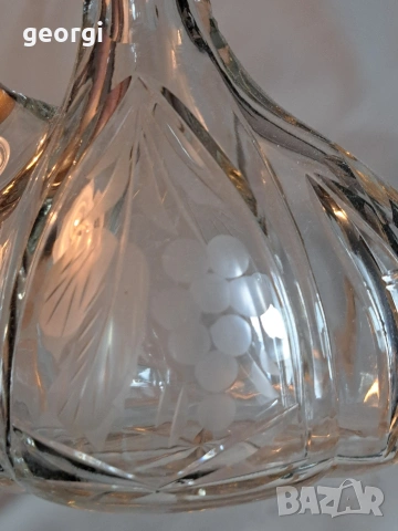 малка кристална гарафа декантер 34/2, снимка 4 - Форми - 53761305