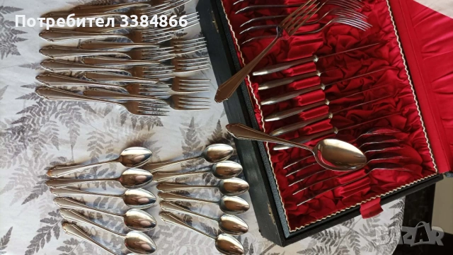 Сервиз за хранене хромиран, снимка 6 - Сервизи - 54182446