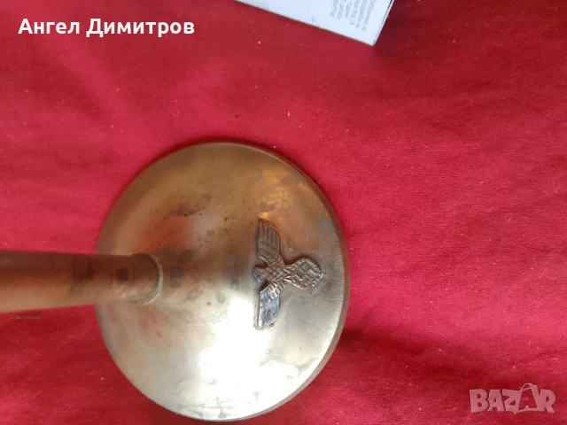 Трети райх страхотен свещник на винт , снимка 6 - Антикварни и старинни предмети - 51118841