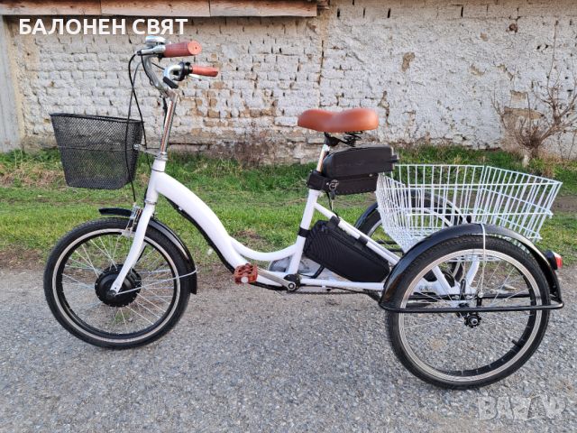 -10%- ТЕЛК Семейна Триколка Електрически Велосипед Триколка - Хибрид, снимка 1 - Велосипеди - 45552151