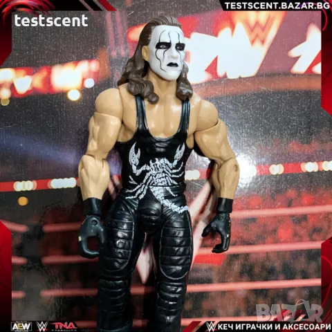 Екшън фигура WWE Sting Стинг Mattel AEW TNA figure играчка, снимка 1 - Колекции - 48829953