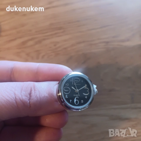 Дамски пръстен-часовник с кварцов механизъм – ултратънък, кръгъл, регулируем, снимка 8 - Дамски - 53129743